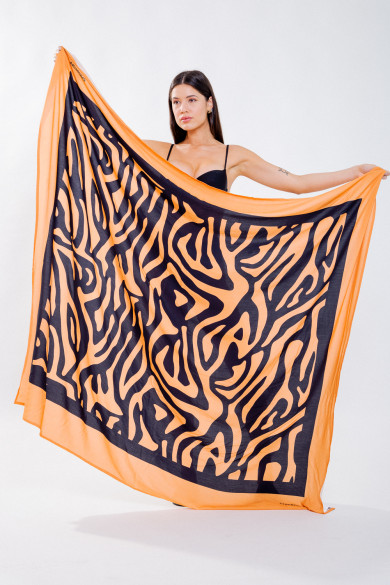 Saída de praia / Canga - Zebra Desert